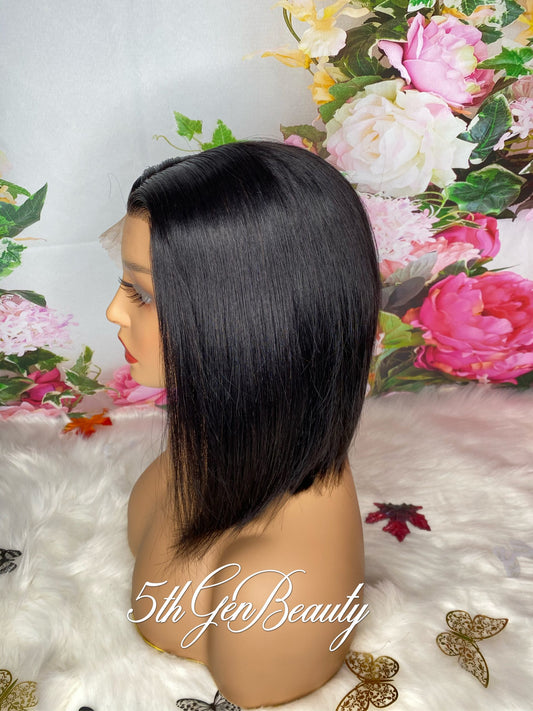 Virgin  Brazilian Blunt Cut Bob Wig