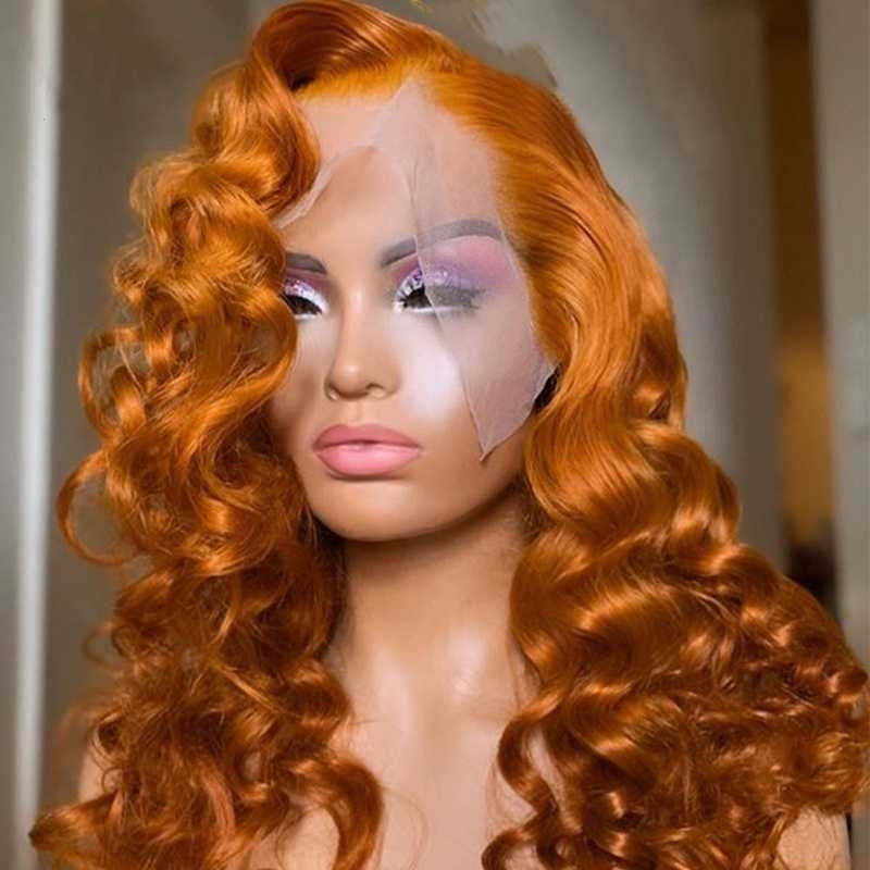 Ginger Frontal wig - all texture