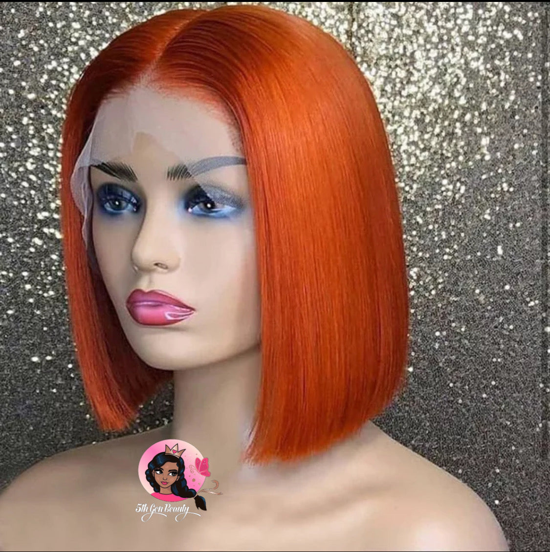 13x4 Orange Bob Wig