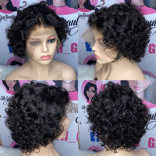 8” Curly Pixie Wig