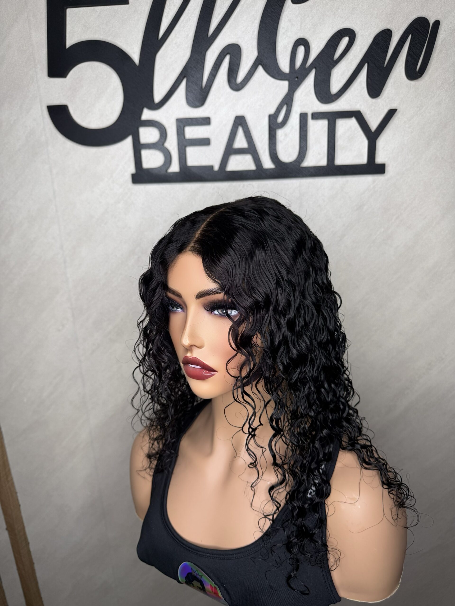 The Work Wig – Curly | 16” Glueless Ready-to-Wear Human Hair Wig - Image 5